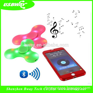2017 Bway alibaba rainbow color fidget spinner with bluetooth speaker for promotion gift